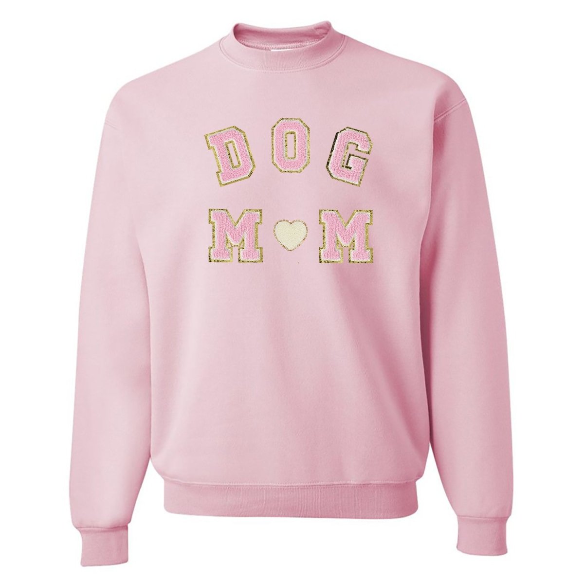 Dog Mom Letter Patch Crewneck Sweatshirt from United Monograms