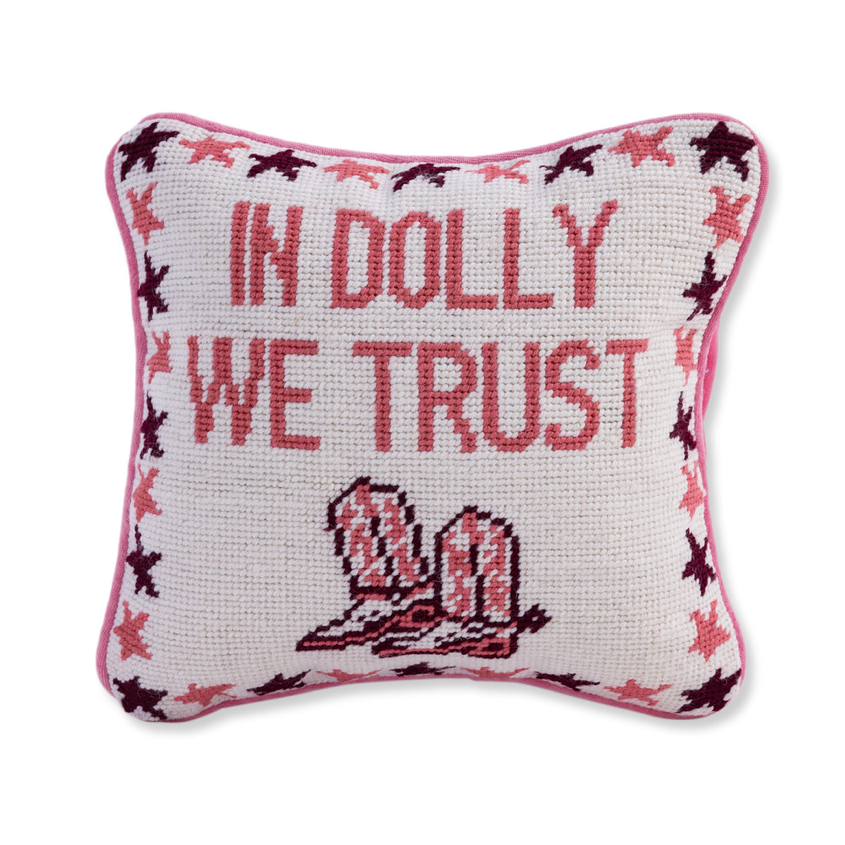 Trust Dolly Needlepoint Pillow from Furbish Studio
