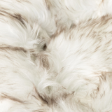 PupPouf™ Faux Fur Donut Dog Bed - White with Brown Accents from Paw.com