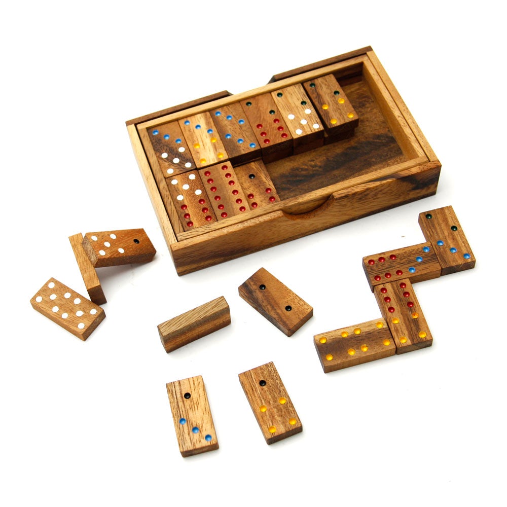 Double 6 Wooden Dominoes Set from Kubiya Games