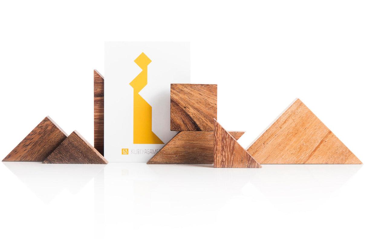 Tangram Puzzle - two sets with 65 challenge cards from Kubiya Games