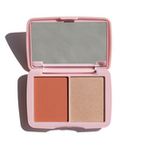 Double Dipper Color Duo from Half Caked - Buttery Soft Highlighter and Silky Blush/Bronzer