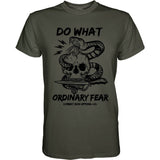 DO WHAT ORDINARY FEAR Snake & Skull Men's T-shirt From Combat Iron Apparel