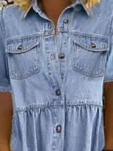 3/4 Sleeve Denim Dress from MsDressly