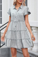 3/4 Sleeve Denim Dress from MsDressly