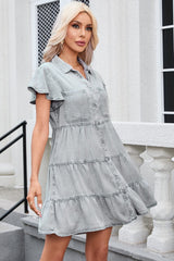 3/4 Sleeve Denim Dress from MsDressly
