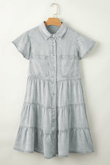 3/4 Sleeve Denim Dress from MsDressly