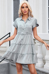3/4 Sleeve Denim Dress from MsDressly