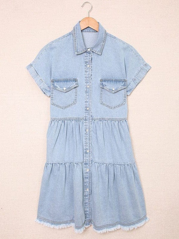 3/4 Sleeve Denim Dress from MsDressly