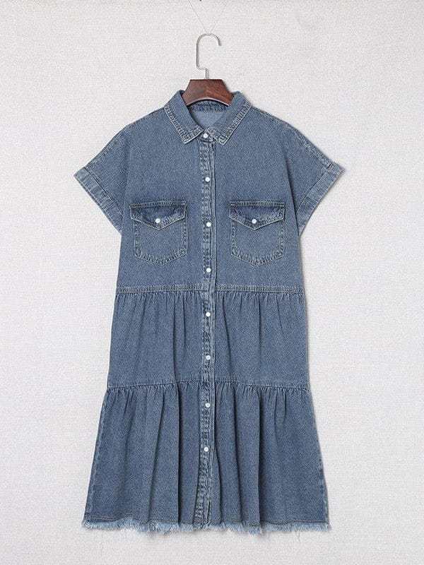 3/4 Sleeve Denim Dress from MsDressly