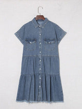 3/4 Sleeve Denim Dress from MsDressly