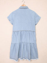 3/4 Sleeve Denim Dress from MsDressly