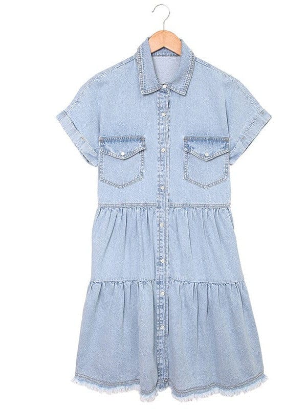 3/4 Sleeve Denim Dress from MsDressly