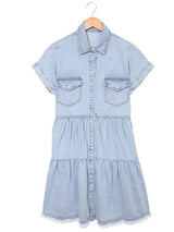 3/4 Sleeve Denim Dress from MsDressly
