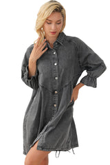 3/4 Sleeve Denim Dress from MsDressly
