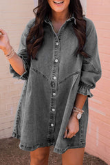 3/4 Sleeve Denim Dress from MsDressly