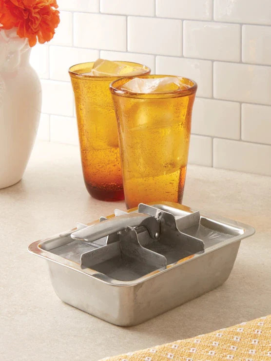 Ecozoi Stainless Steel Ice Cube Trays with Easy Release, 2 Pack, 12 Large Cubes from ecozoi