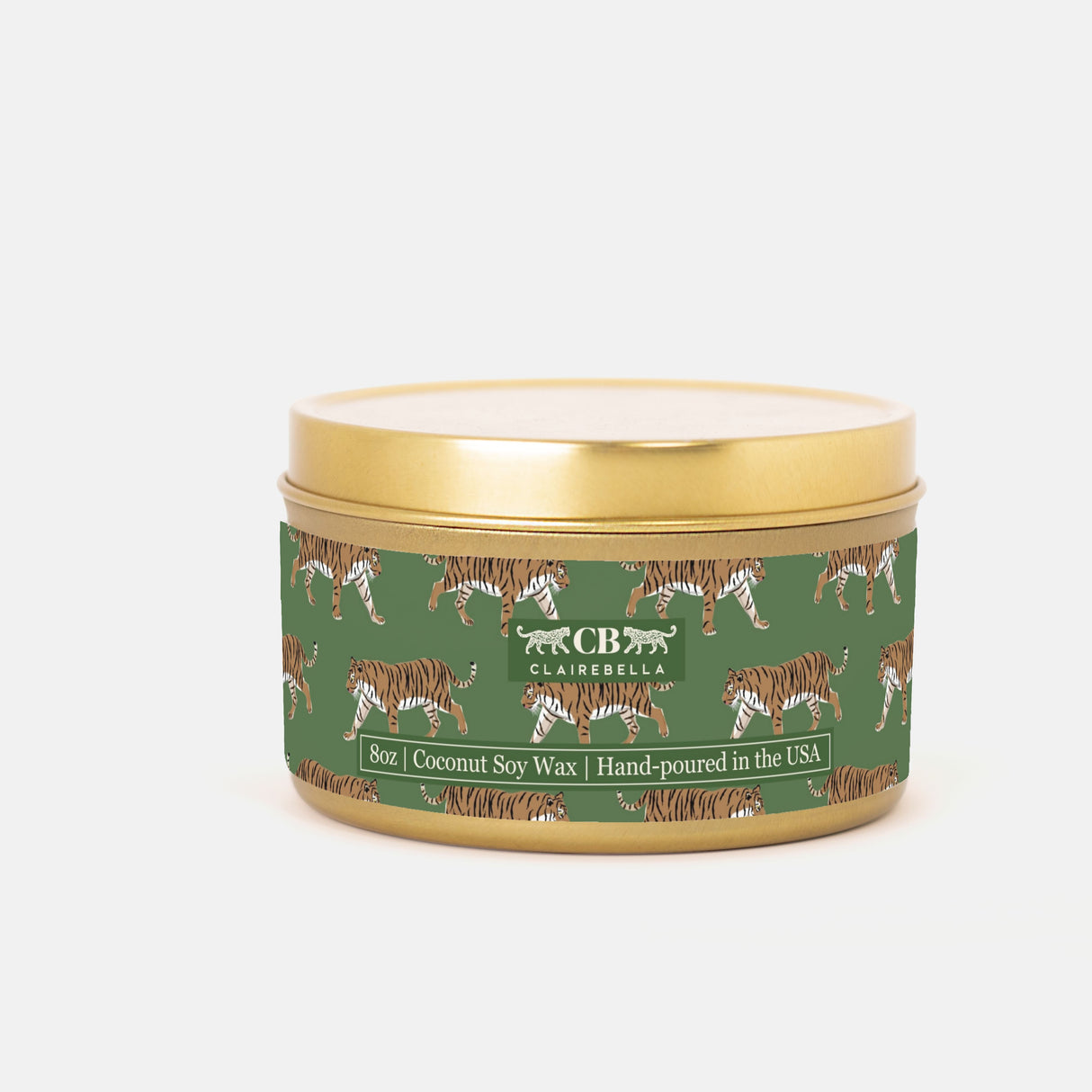 Tin Candle - Tiger (Sage & Cypress) from CB Studio