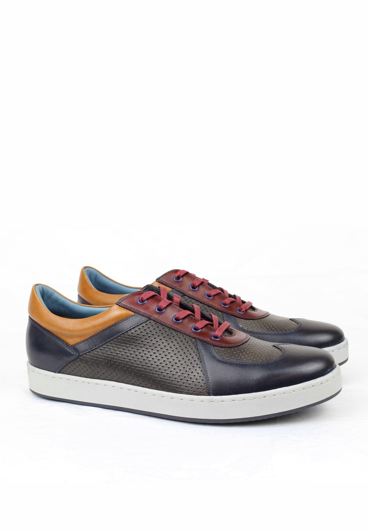 Downtown Sneaker Navy Grey from SEPOL Shoes