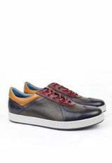 Downtown Sneaker Navy Grey from SEPOL Shoes