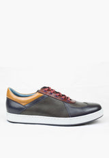 Downtown Sneaker Navy Grey from SEPOL Shoes