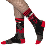 Dracula's Bloodlust Crew Socks from FootClothes