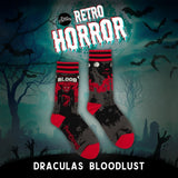 Dracula's Bloodlust Crew Socks from FootClothes