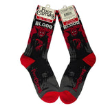 Dracula's Bloodlust Crew Socks from FootClothes