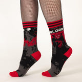 Dracula's Bloodlust Crew Socks from FootClothes