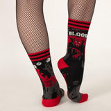 Dracula's Bloodlust Crew Socks from FootClothes