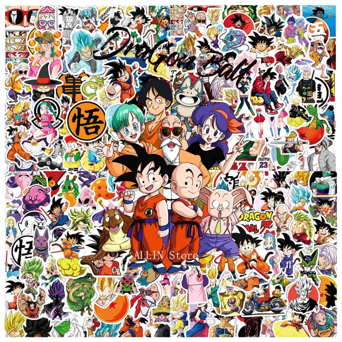 Dragon Ball Stickers - 50/100pcs - Son Goku Cartoon Decals from Kawaii Stop