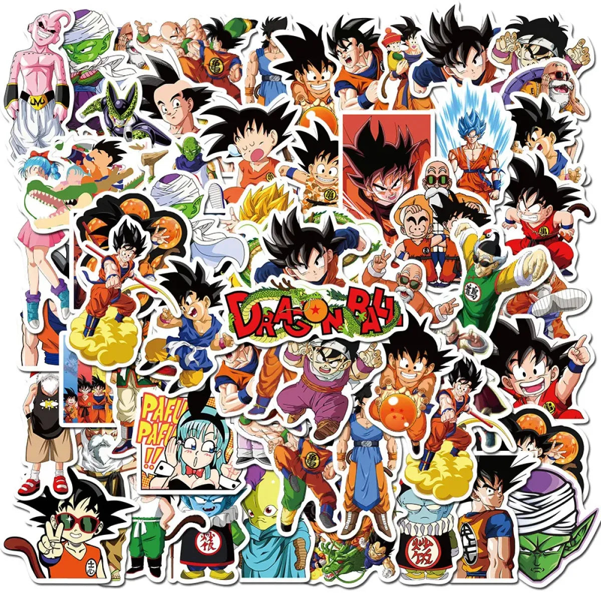 Dragon Ball Stickers - 50/100pcs - Son Goku Cartoon Decals from Kawaii Stop