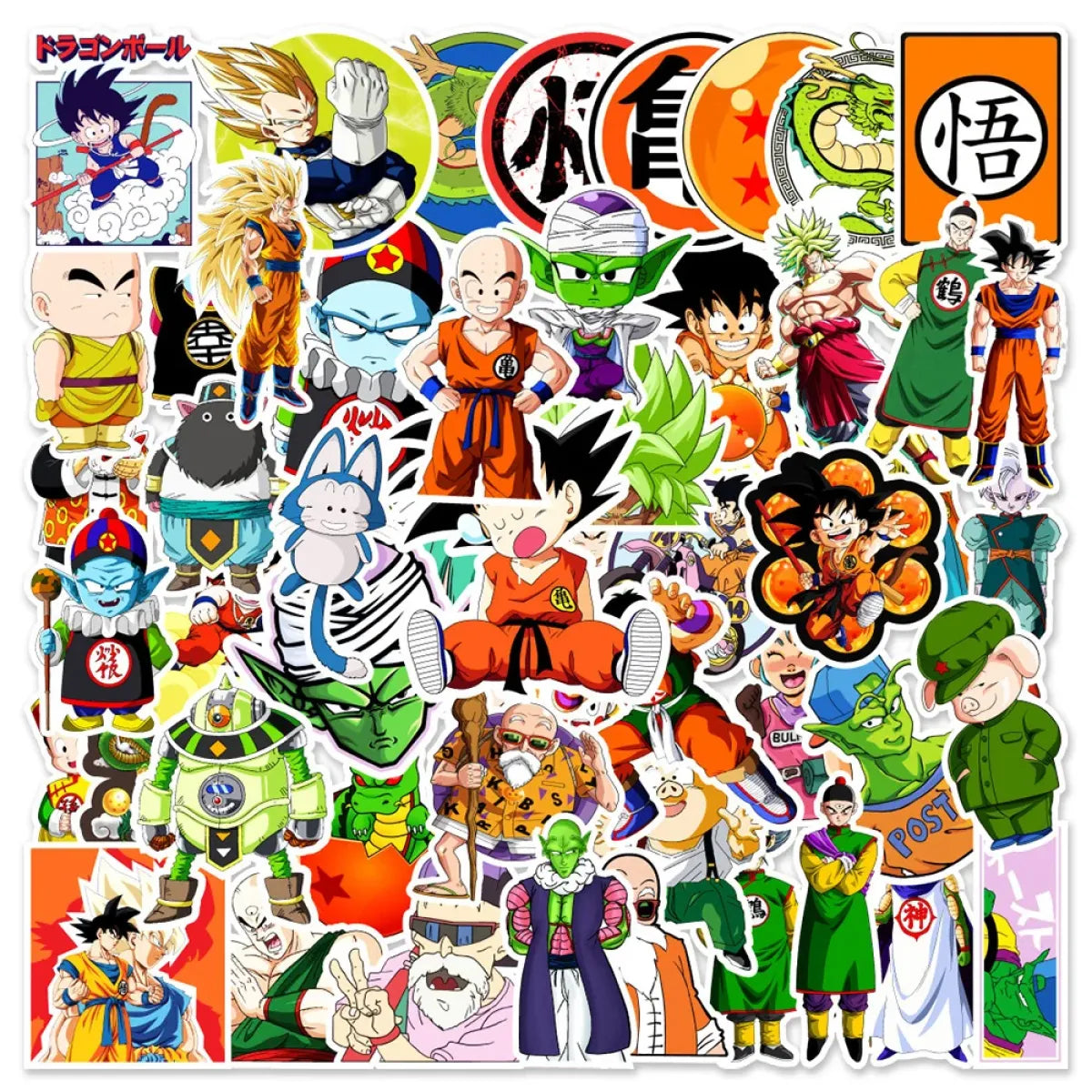 Dragon Ball Stickers - 50/100pcs - Son Goku Cartoon Decals from Kawaii Stop