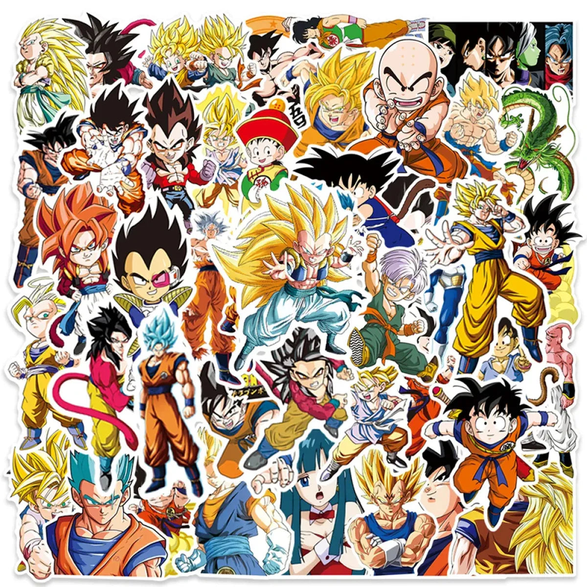 Dragon Ball Stickers - 50/100pcs - Son Goku Cartoon Decals from Kawaii Stop