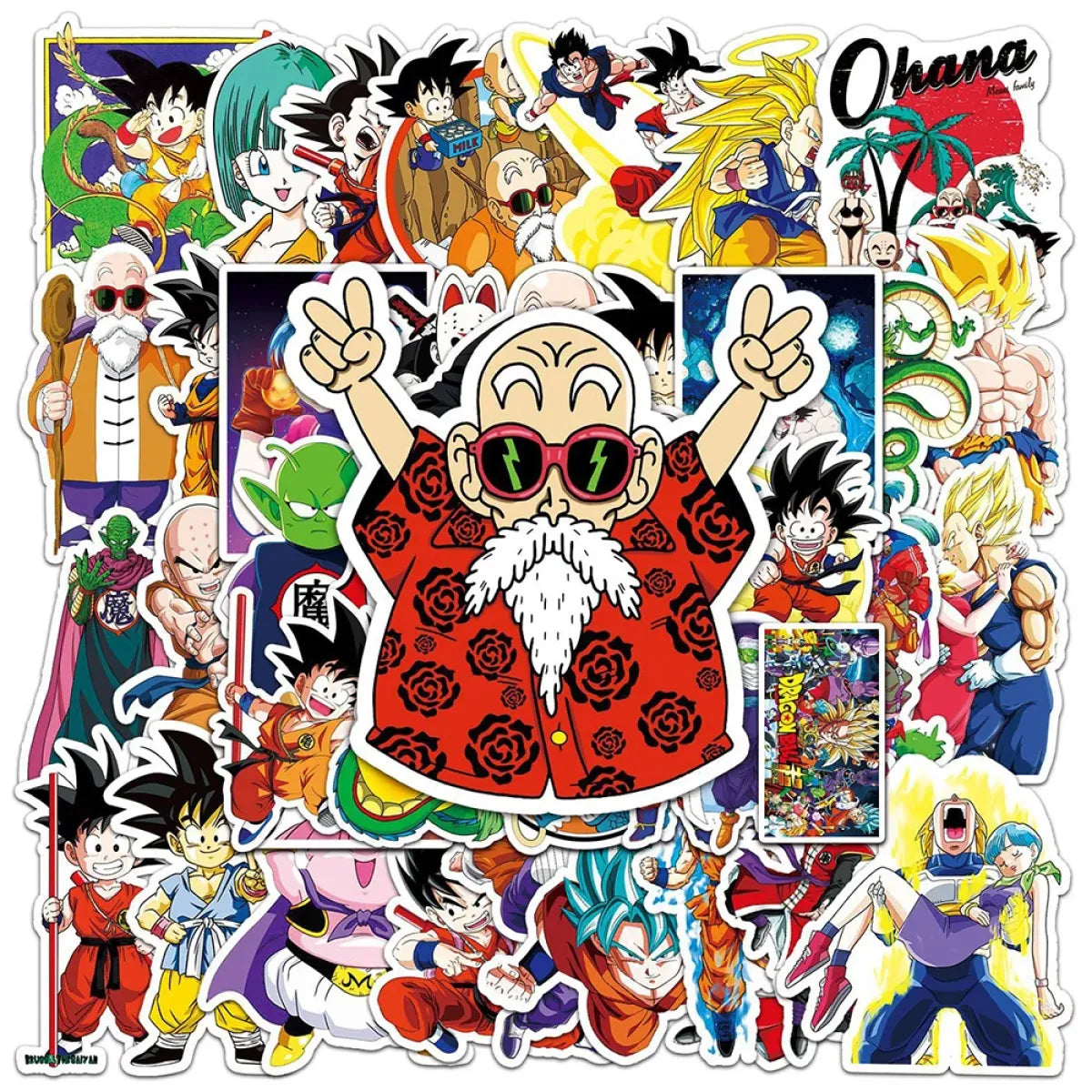 Dragon Ball Stickers - 50/100pcs - Son Goku Cartoon Decals from Kawaii Stop