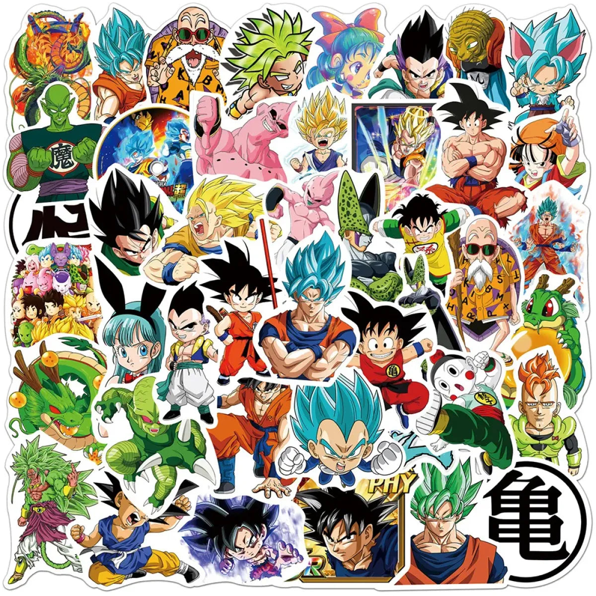 Dragon Ball Stickers - 50/100pcs - Son Goku Cartoon Decals from Kawaii Stop