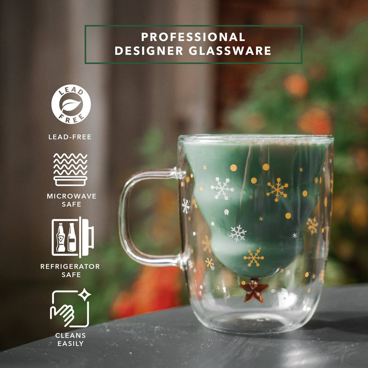 Christmas Tree Mugs from Dragon Glassware
