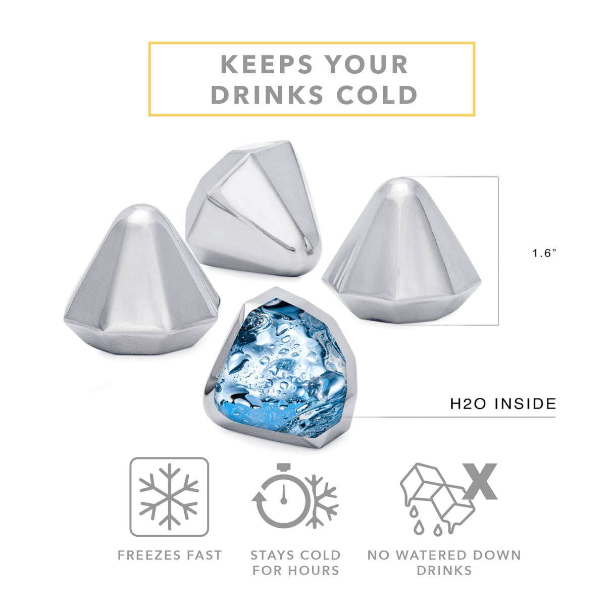 Diamond Chilling Stones from DRAGON GLASSWARE