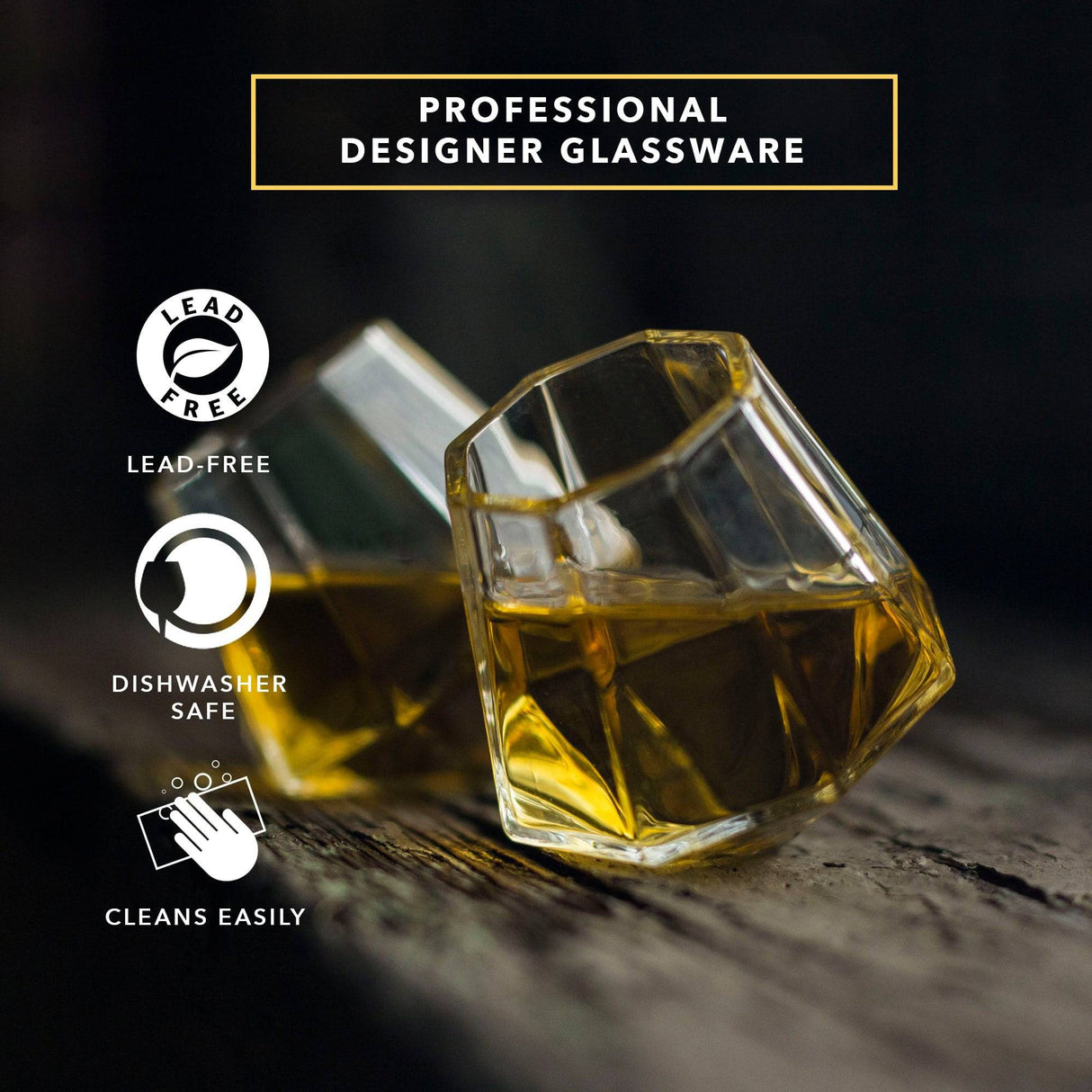 Diamond Shot Glasses from Dragon Glassware