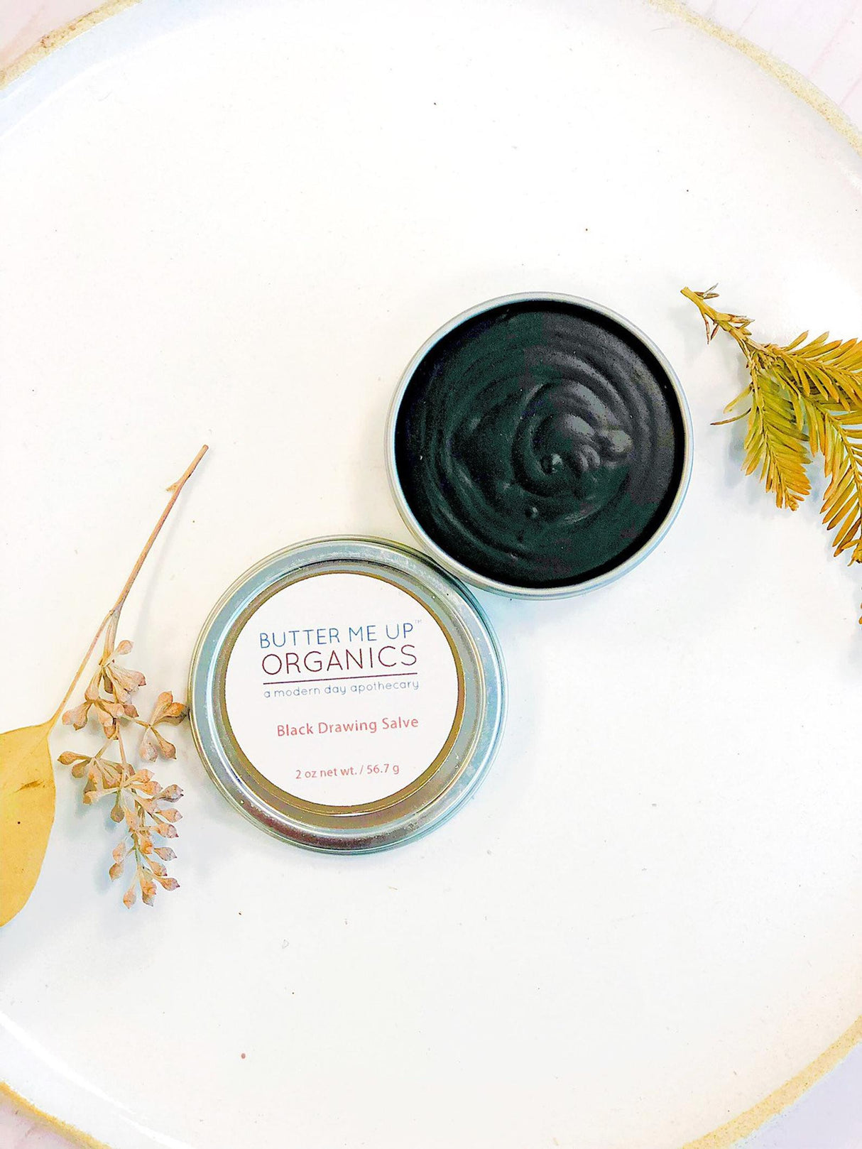Organic Black Drawing Salve / Bee Stings / Rashes / Skin Ailments / Organic Skincare from Butter Me Up Organics