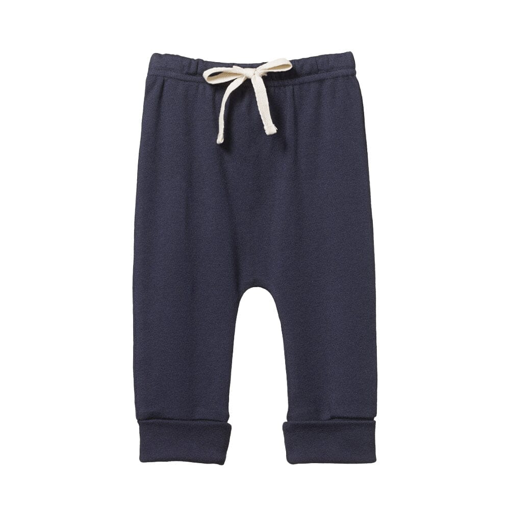 Cotton Drawstring Pants - Navy from Manymoons