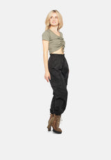 Drawstring Detail Crop Top from London Rag International
