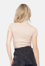 Drawstring Detail Crop Top from London Rag International