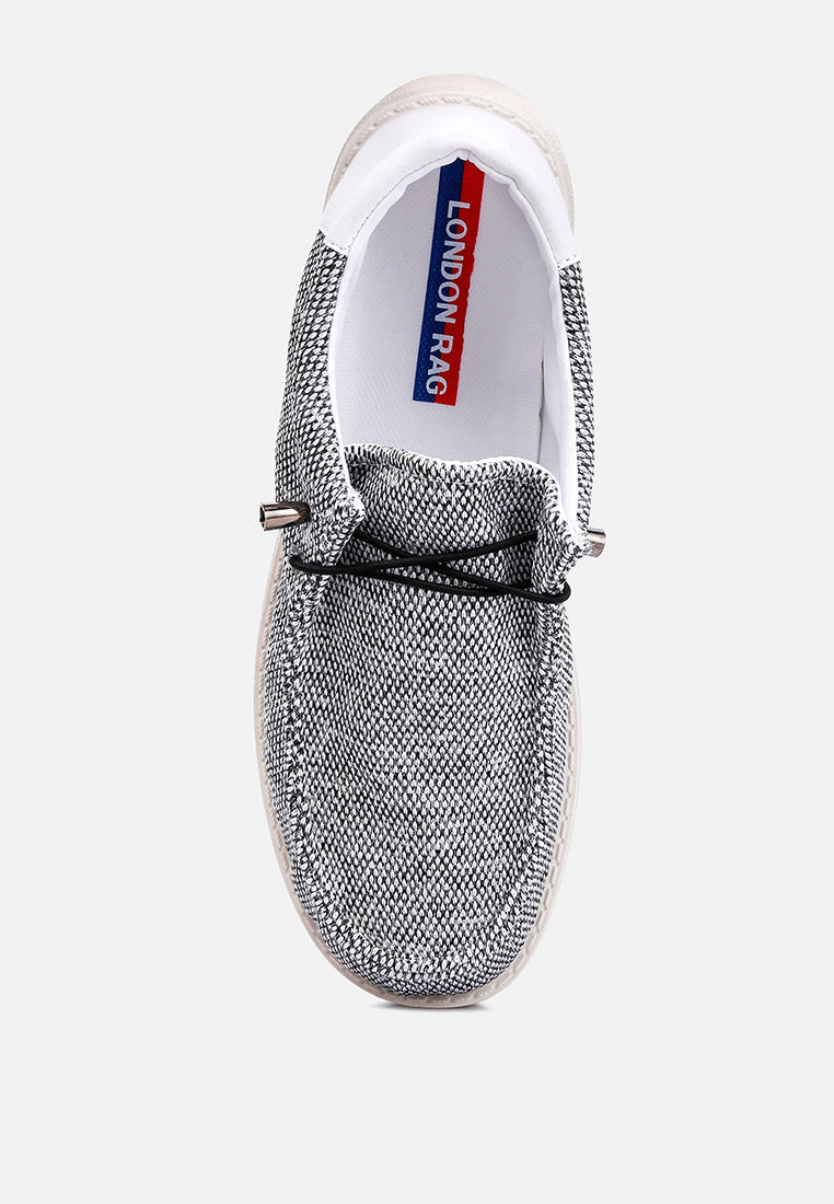 Drawstring Men's Flatform Heel Shoes from London Rag International