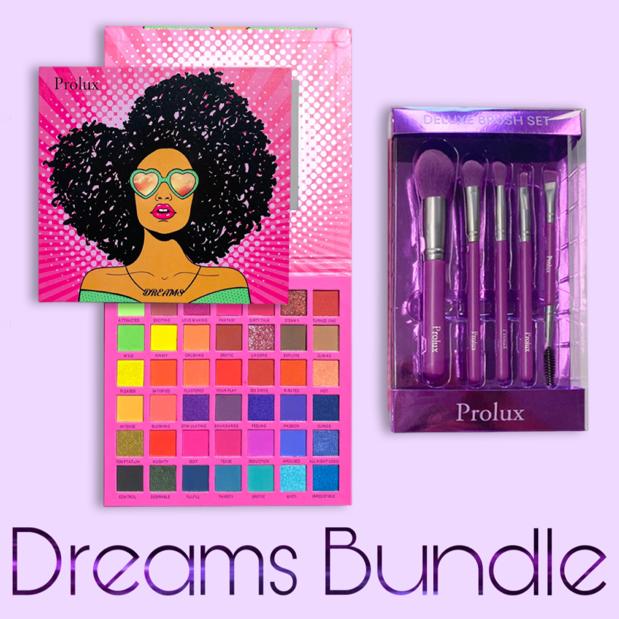 Dreams Bundle | Eyeshadow Palette with Brush Set From Prolux Cosmetics