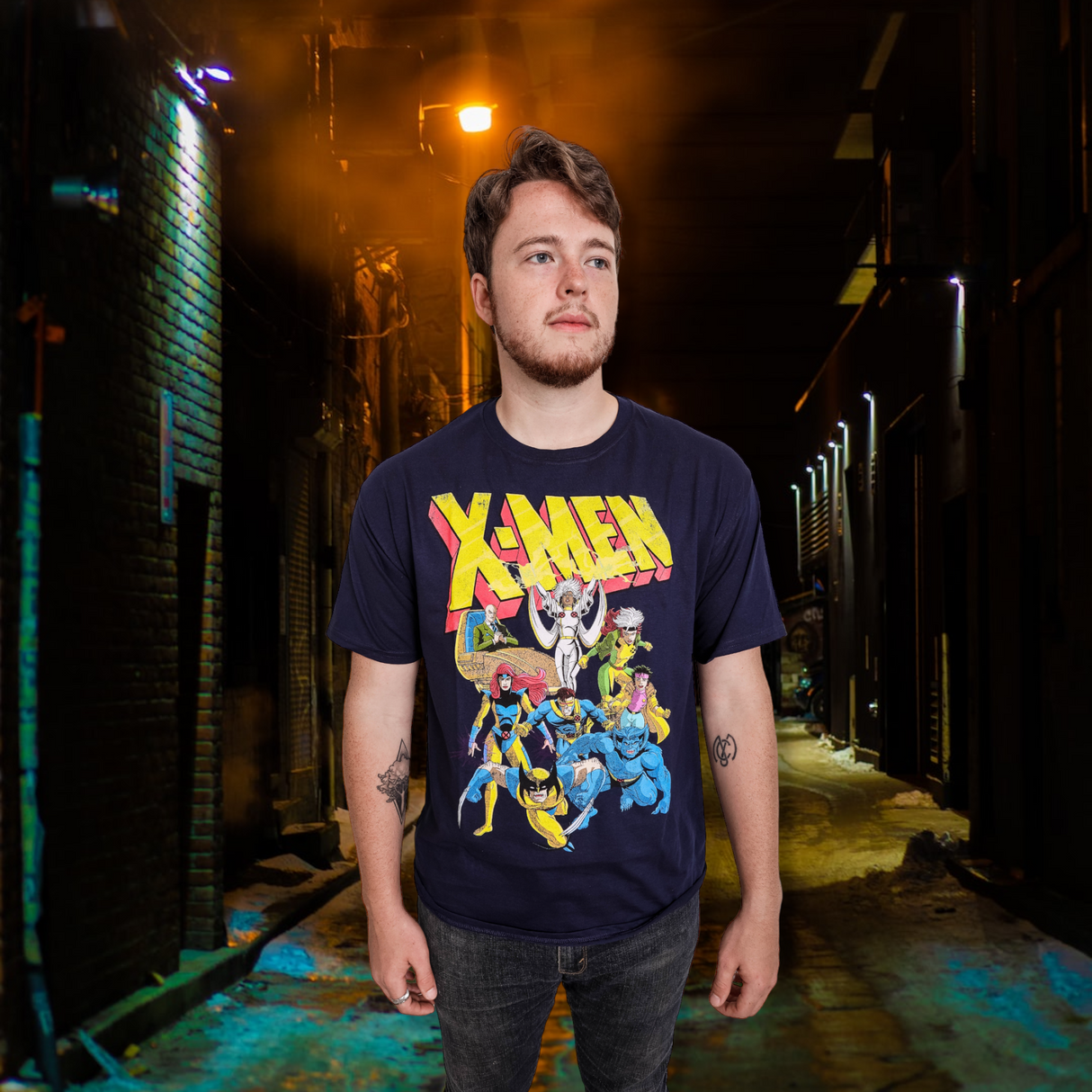 X-Men Animated Series 90's Team Marvel Comics Officially Licensed Adult T-Shirt From Your Favorite T Shirts