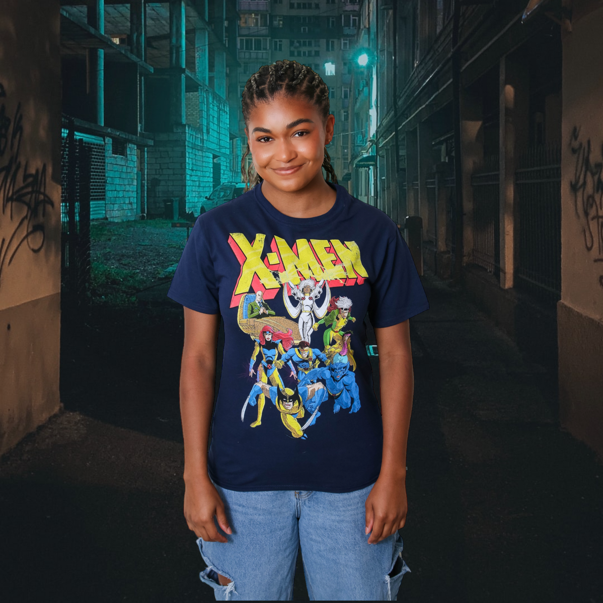 X-Men Animated Series 90's Team Marvel Comics Officially Licensed Adult T-Shirt From Your Favorite T Shirts