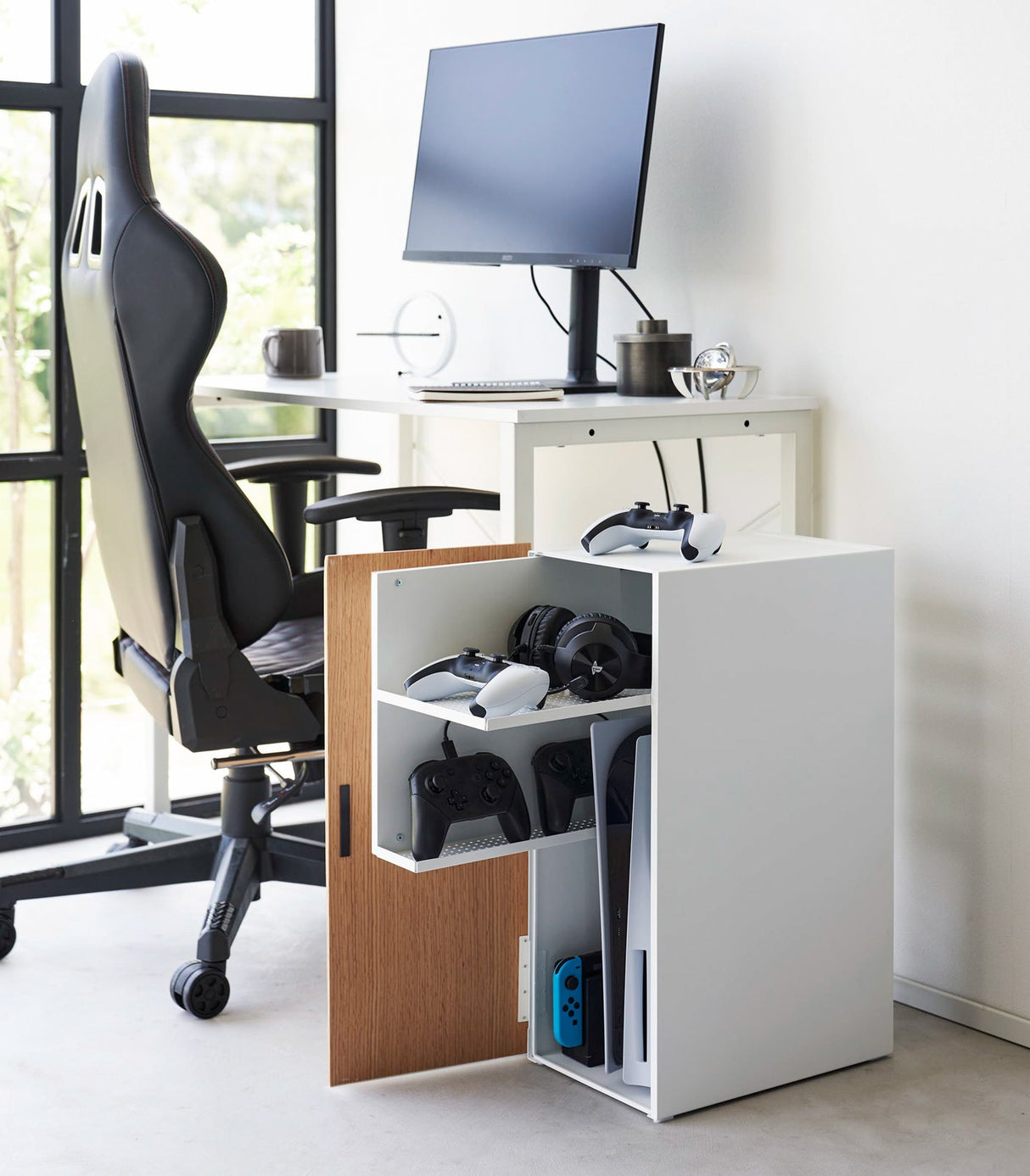 Video Game Storage Cabinet - Steel from Yamazaki Home