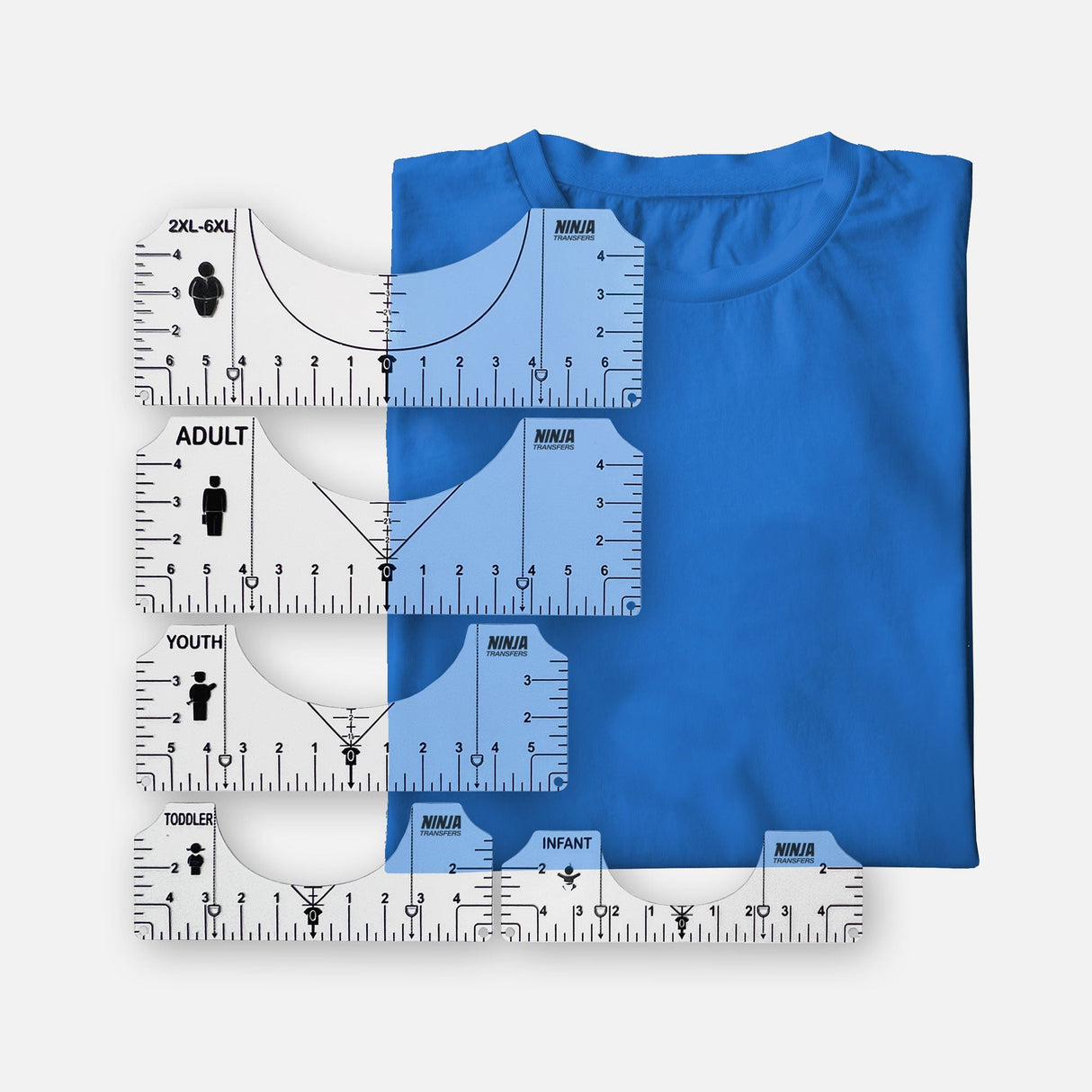 DTF Alignment Ruler Set from Ninja Transfers