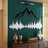 Mountain and Forest Metal Wall Art from VITAHOME DESIGN LLC